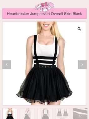Little For Big Heartbreaker Jumper Skirt XL
